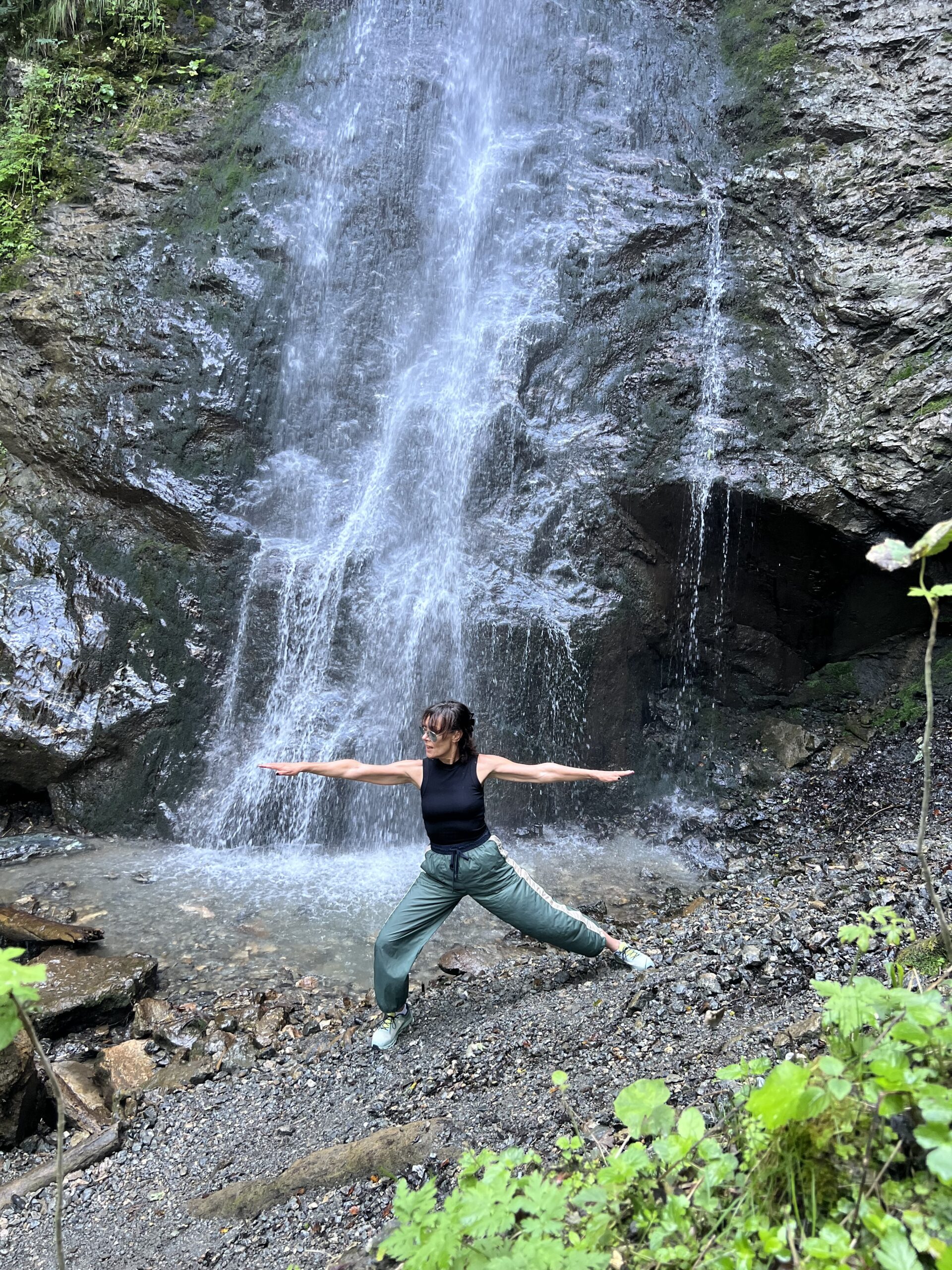 Dominique Boesten practising Qigong outdoors