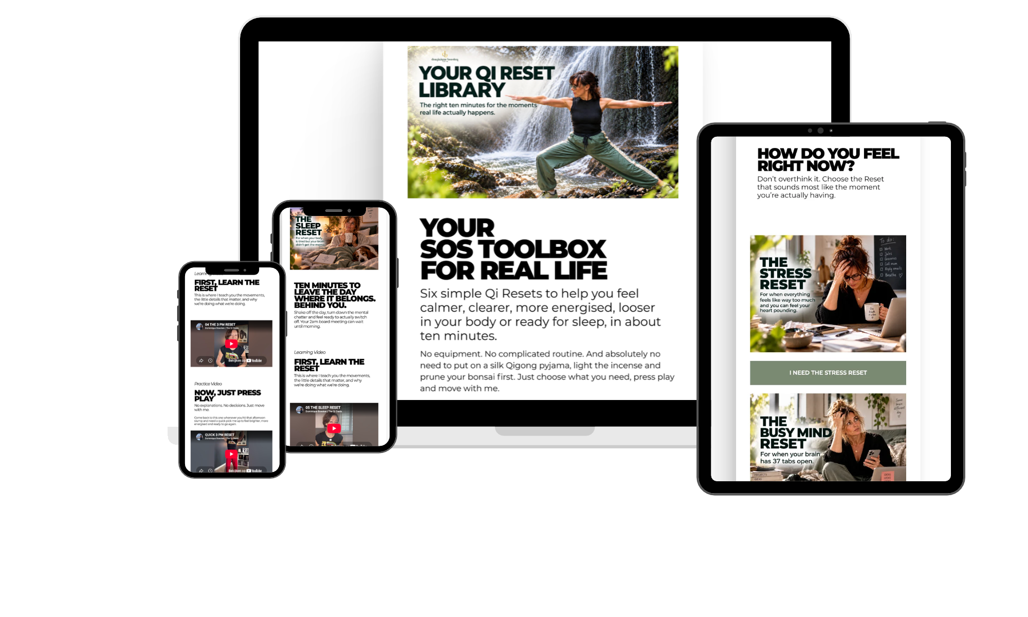 The Qi Reset Library online Qigong video collection